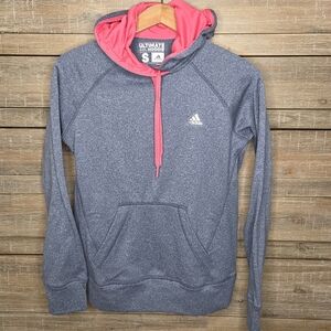 Adidas Ultimate Hoodie Womens Small ClimaWarm Pullover Sweatshirt